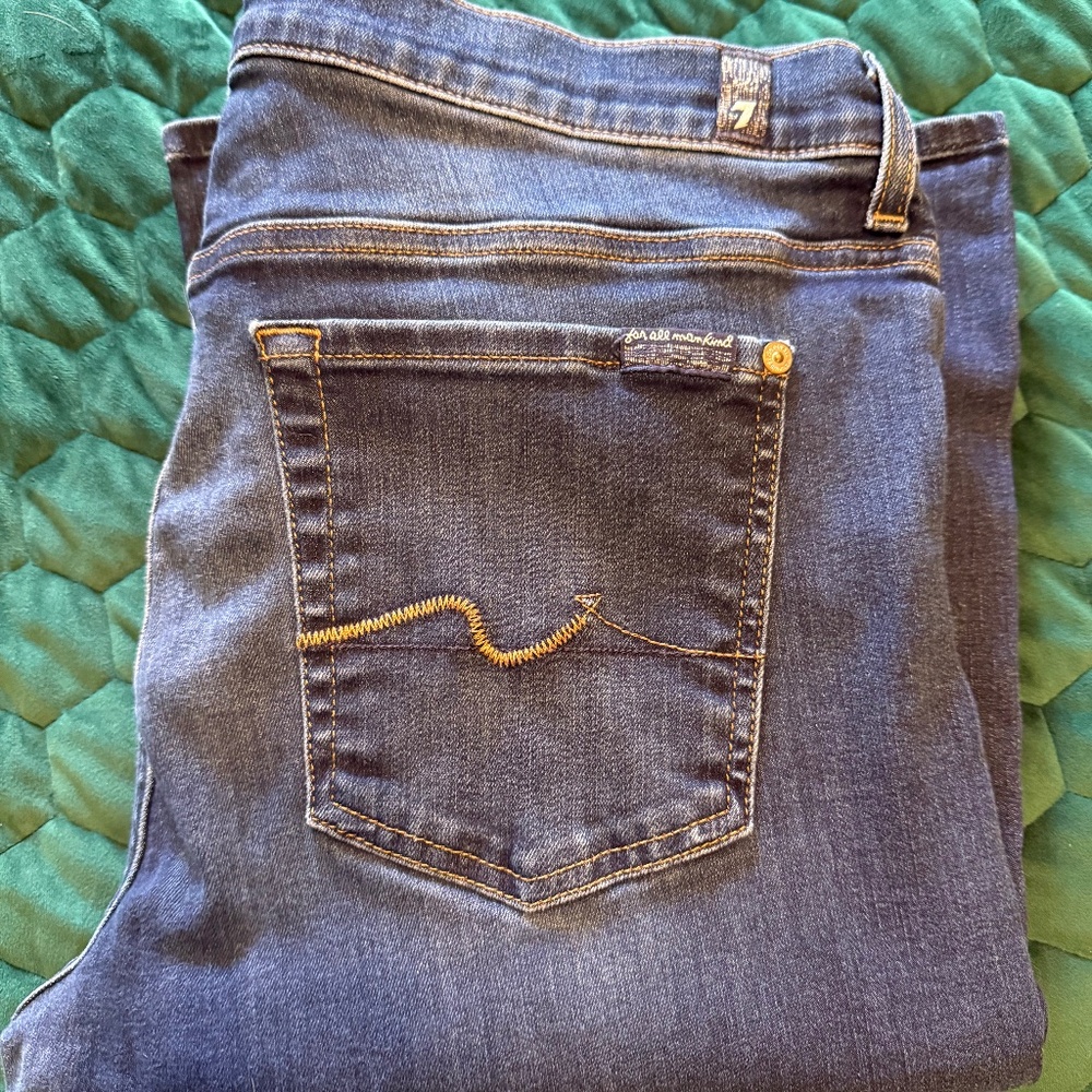 7FAM Bootcut jeans, 34 waist, approx 34 inseam